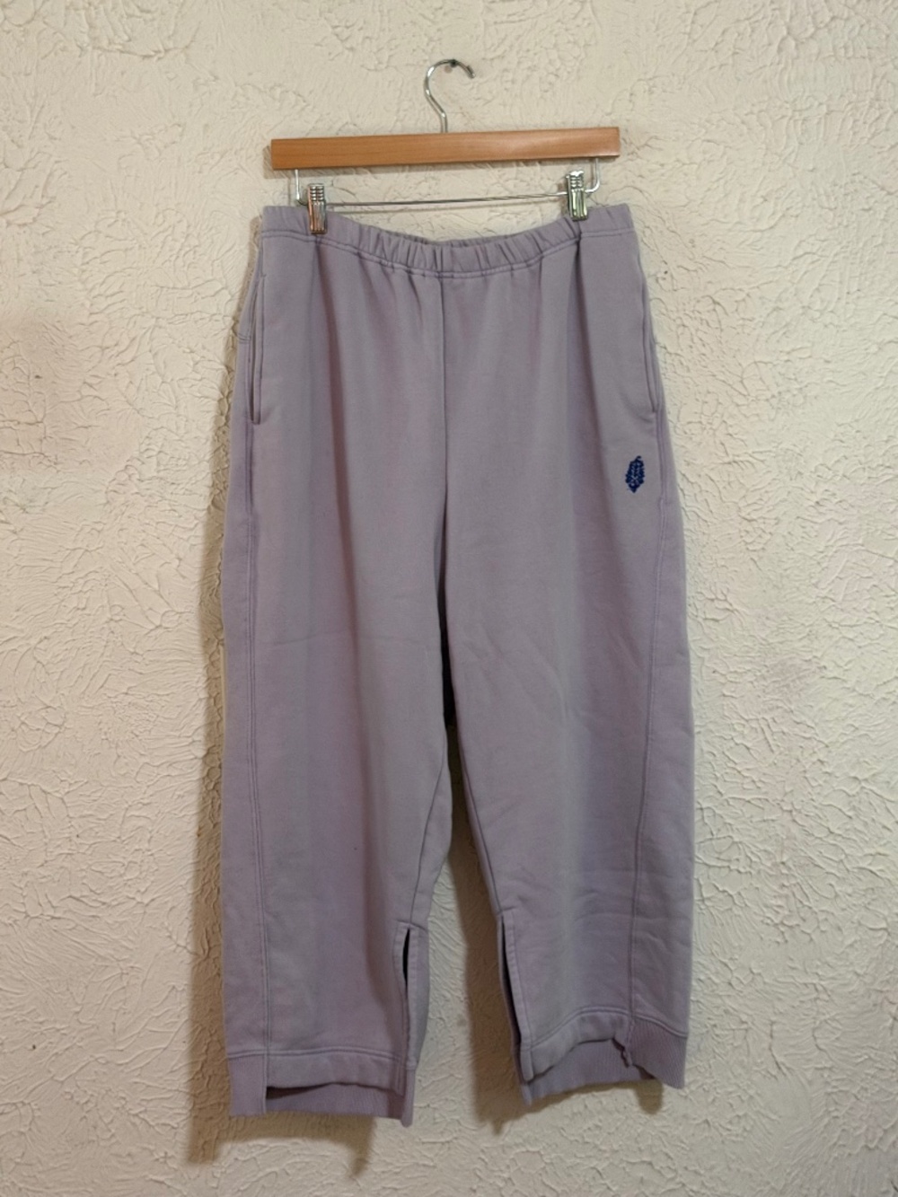 Free People FP Movement Purple Wide Leg Sweatpants Medium Pockets
